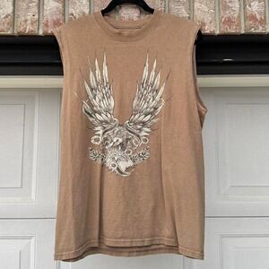 BROWN BILLABONG Y2K "EAGLE" TANK TOP